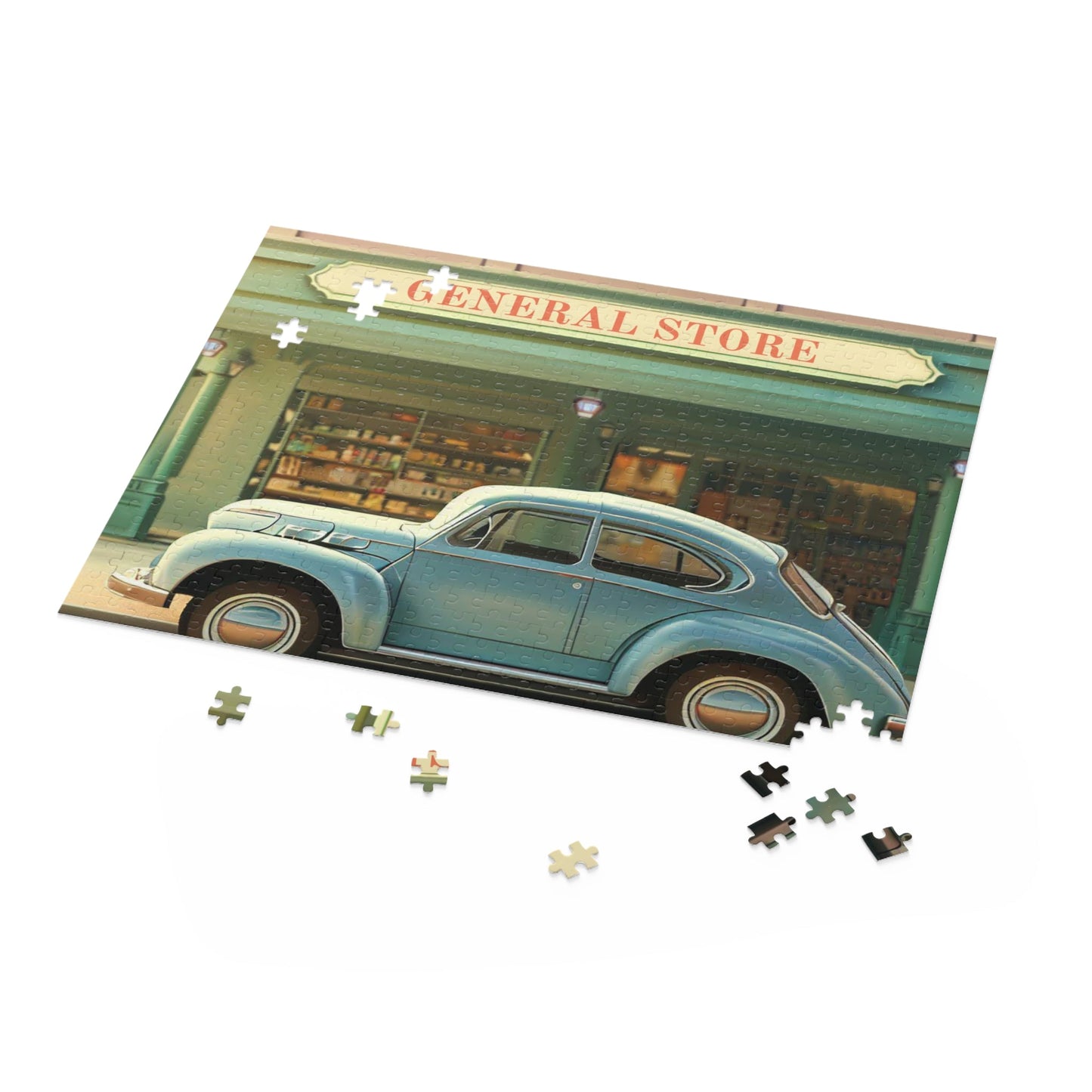 500-Piece Vintage Storefront Jigsaw Puzzle