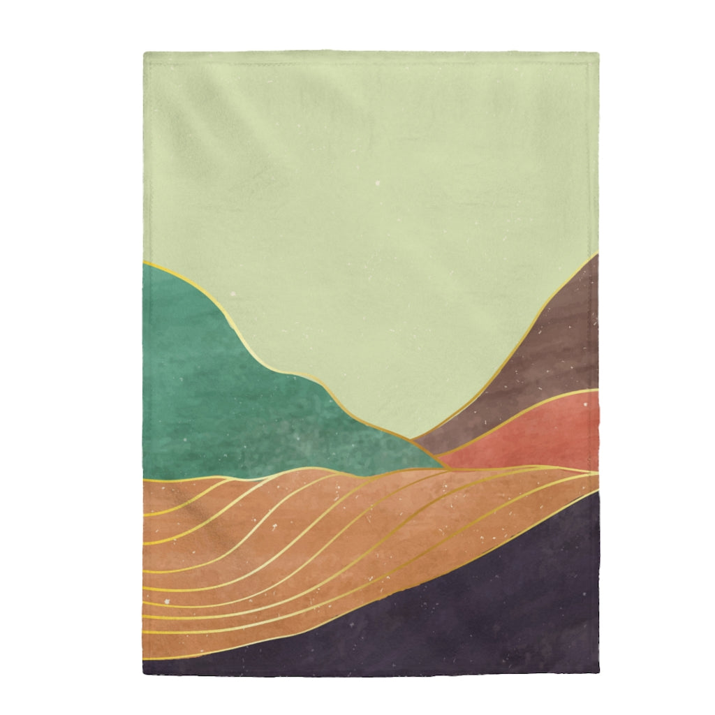 Velvety Plush Blanket for a Serene Mountain Experience
