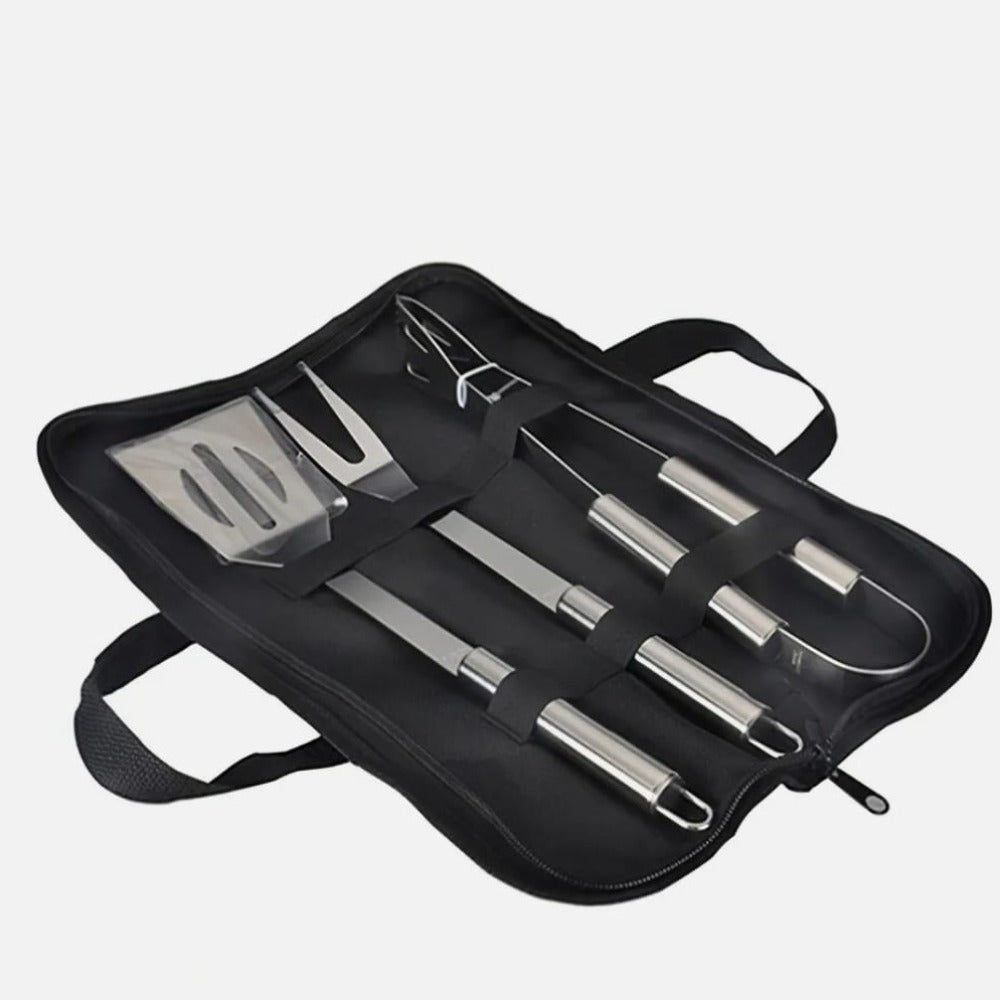 Stainless Steel BBQ Utensil Set - 3 Piece