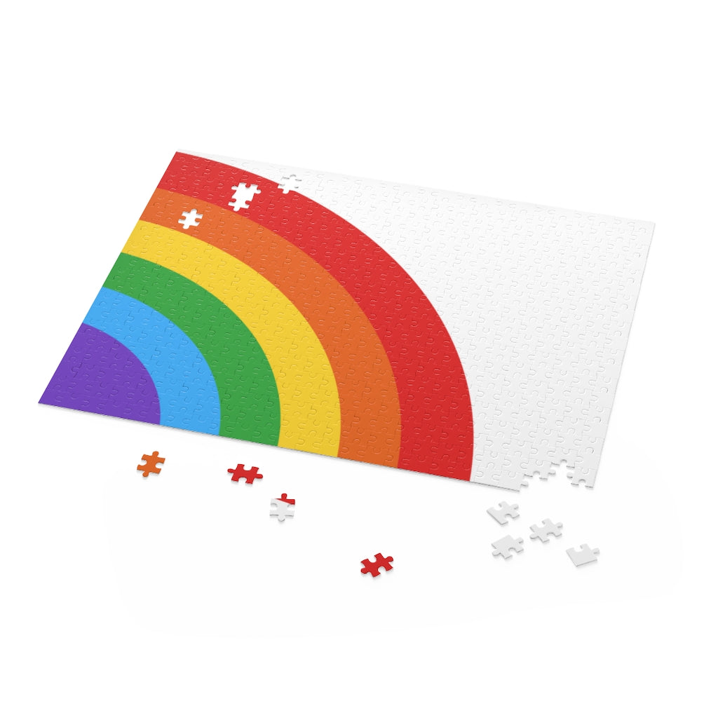 500-Piece Rainbow Art Jigsaw Puzzle: A Colorful Challenge
