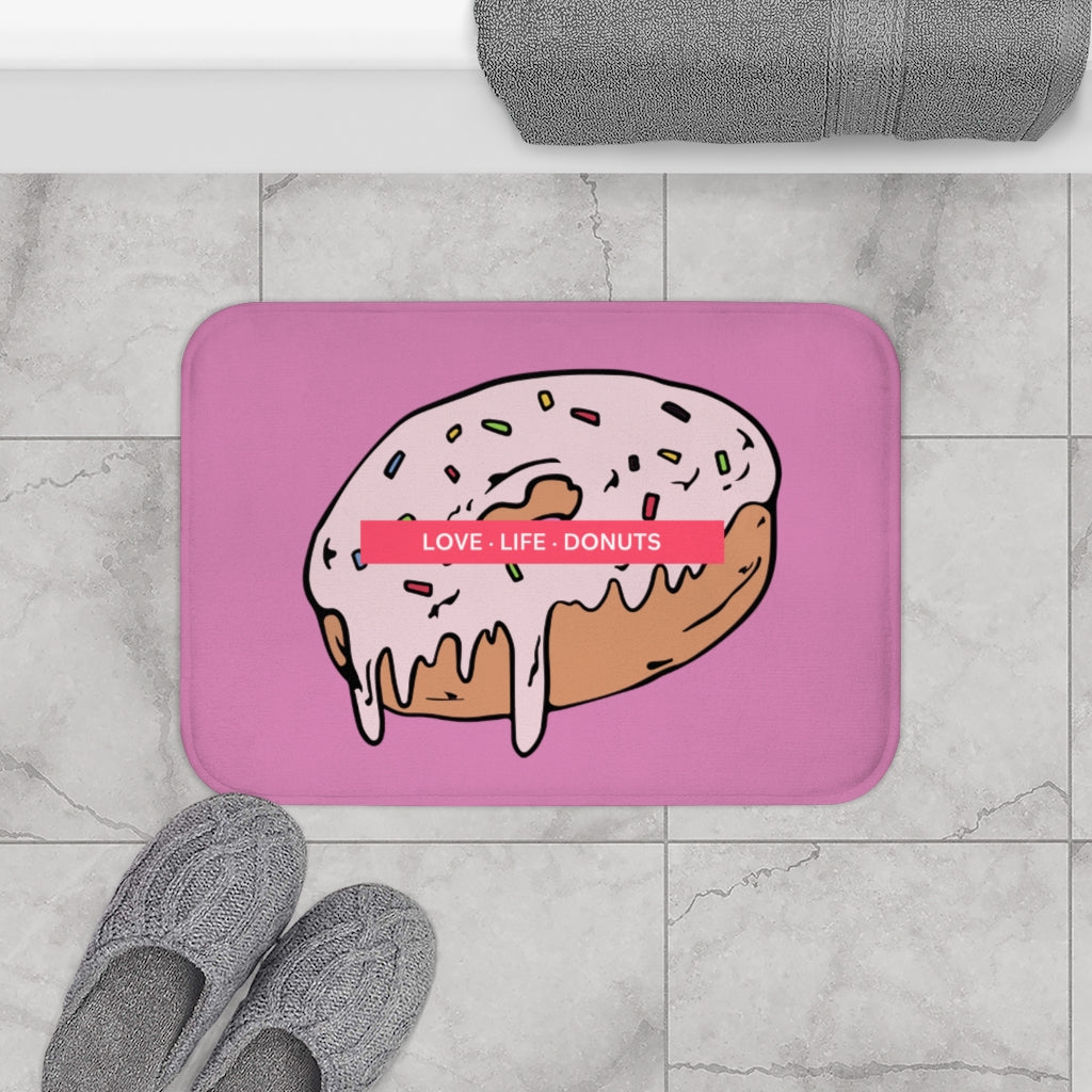 Life of Love Donuts Bathroom Rug