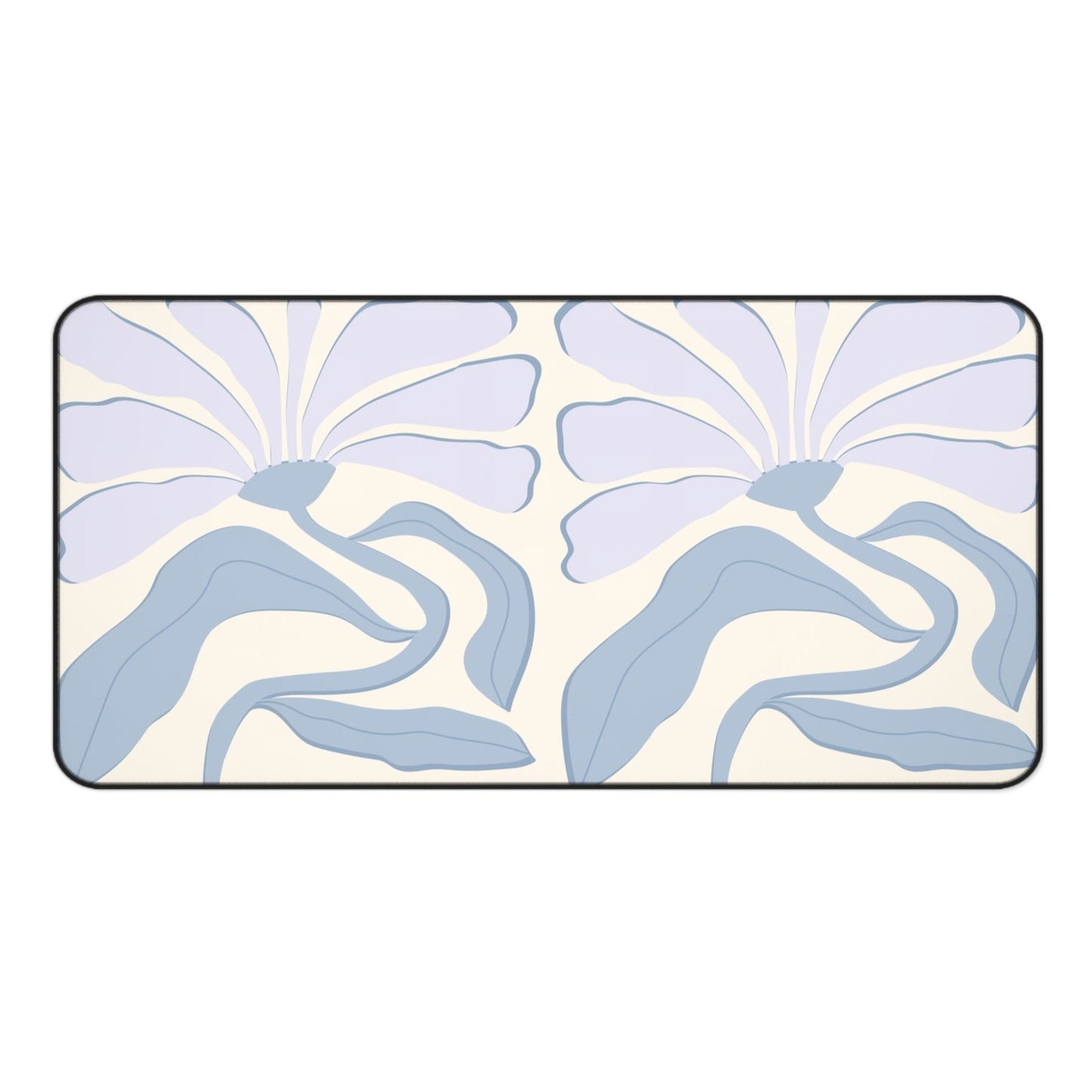 Abstract Lavender Flower Desk Pad