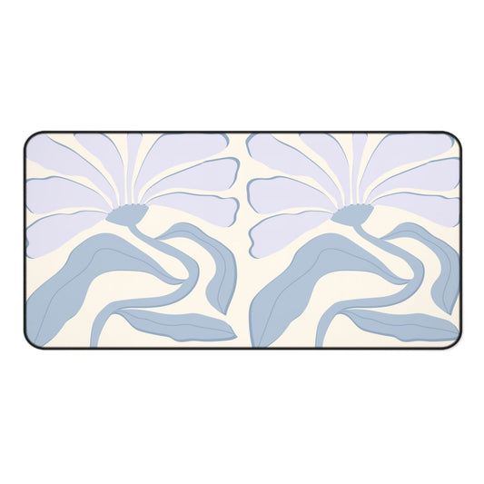 Abstract Lavender Flower Desk Pad
