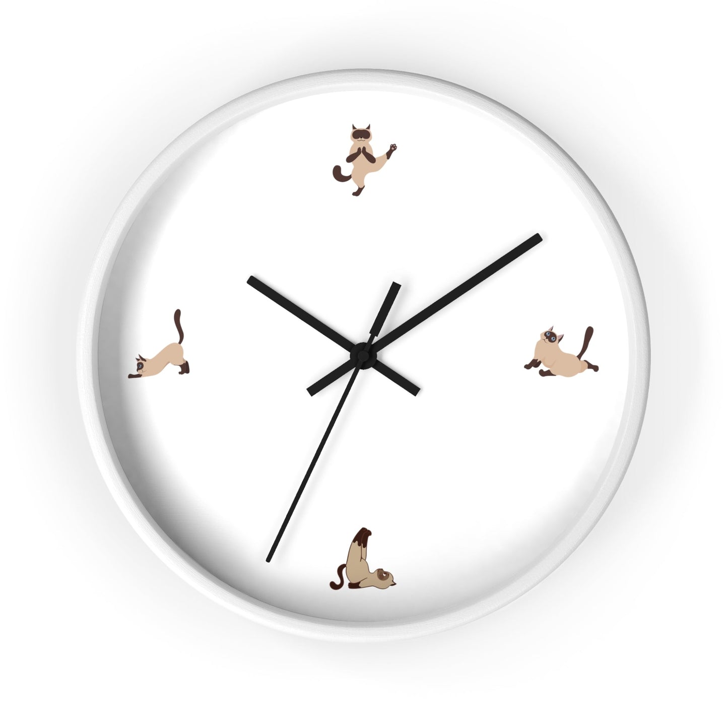 Yoga Cat Wall Clock