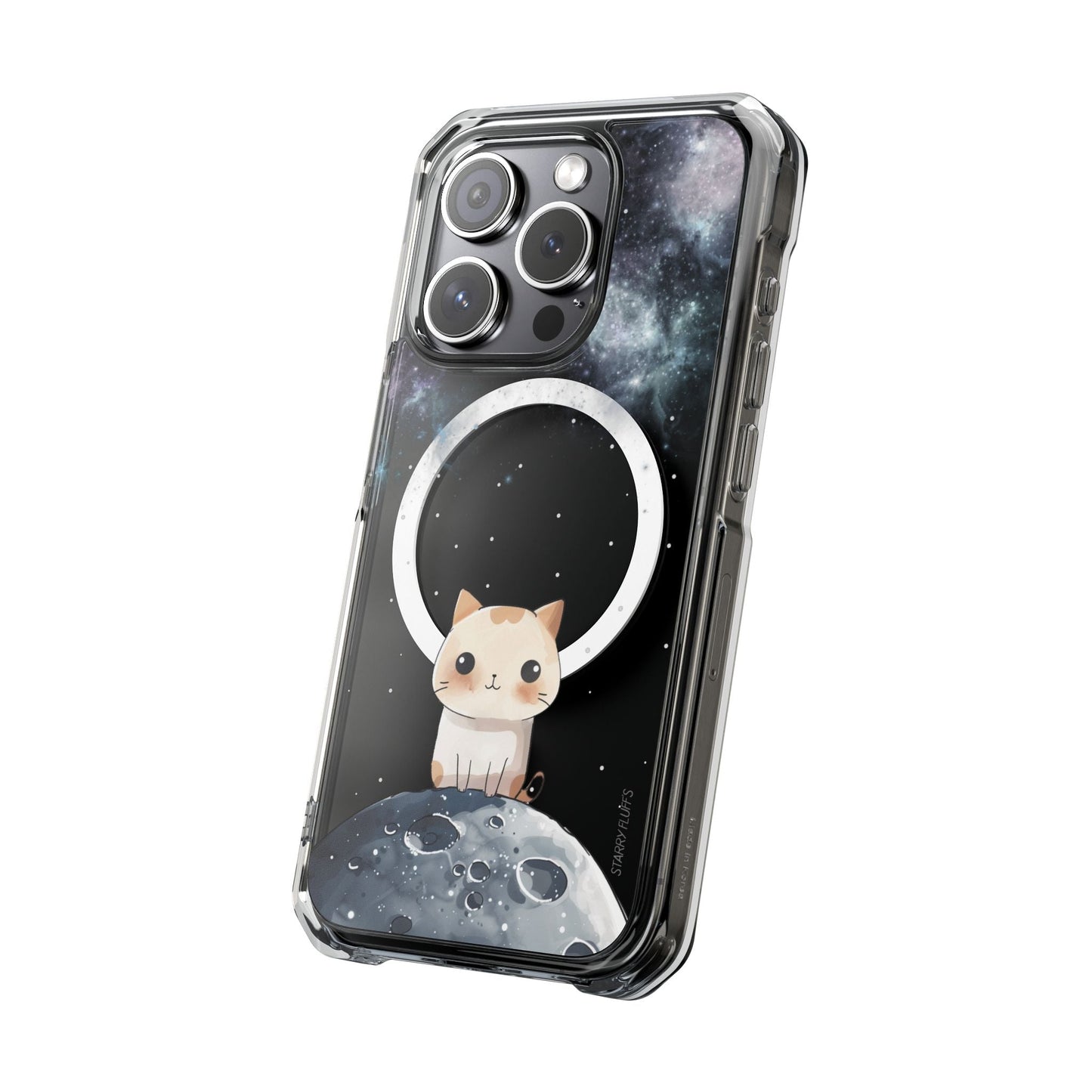Cosmic Feline - Magnetic iPhone Case with Astronomical Flair