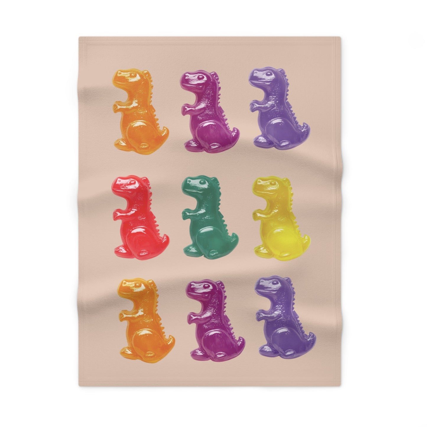 Soft Fleece Baby Blanket featuring Gummy Dinosaur Rex