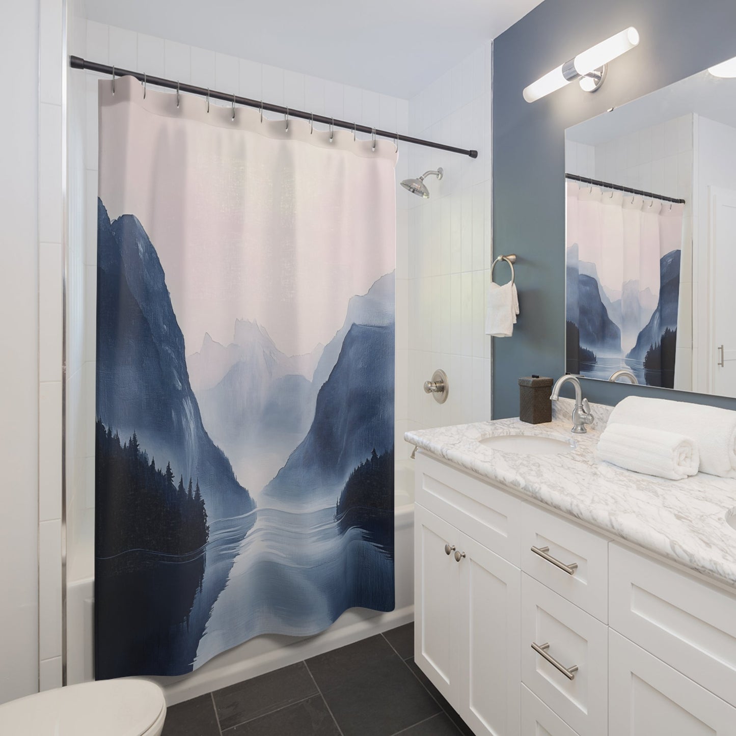 Mountainscape Shower Curtain