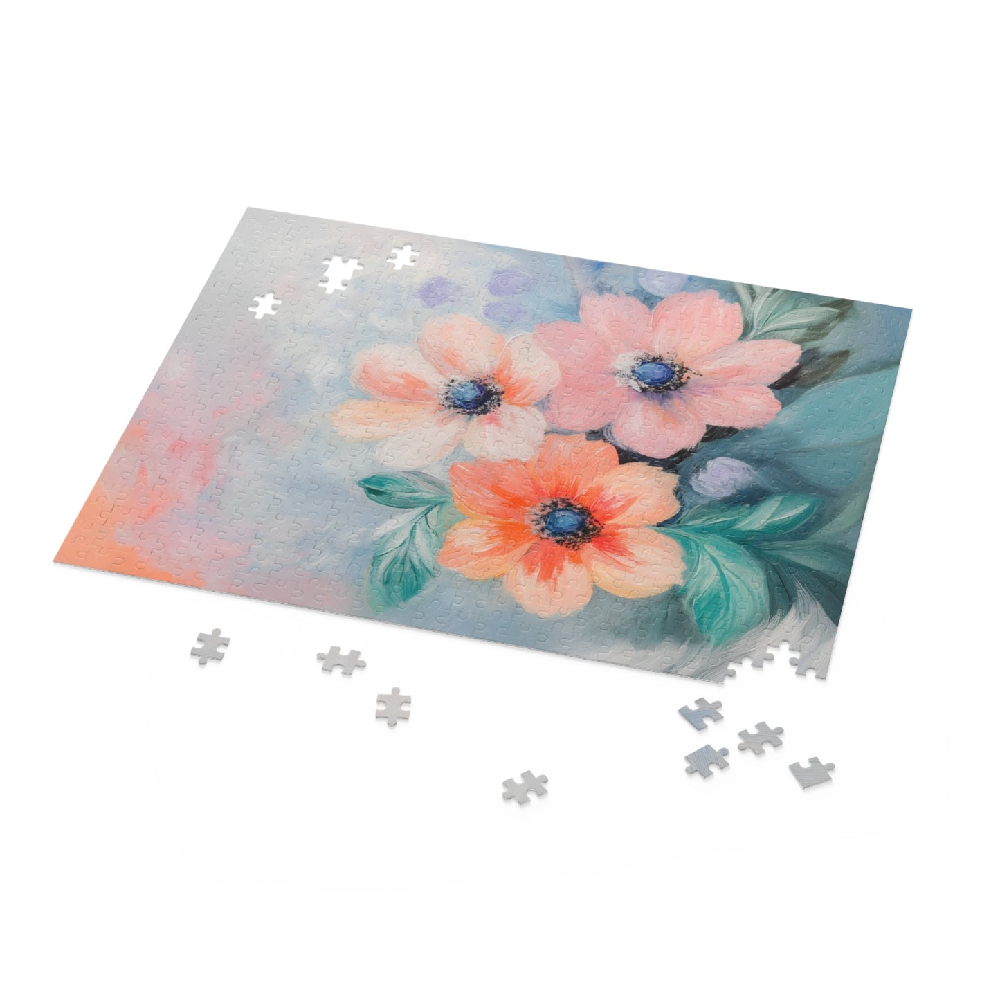 Floral Print Jigsaw Puzzle - Soft, 500 Pieces