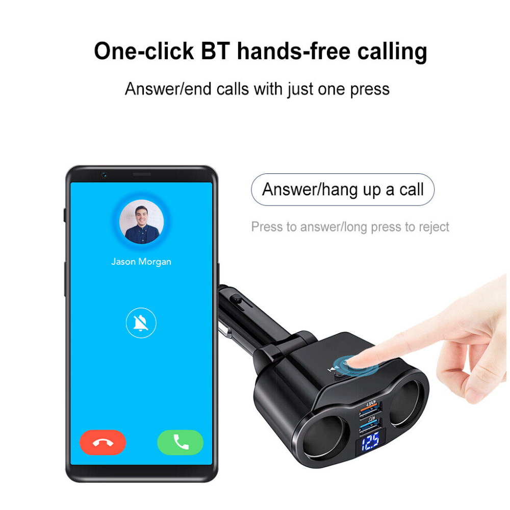 Car Lighter Adaptor with Dual USB Port