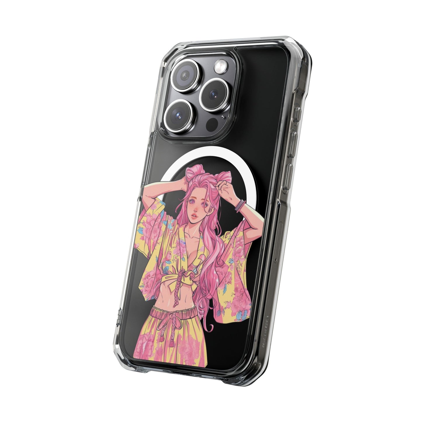 Anime Girl Magnetic Case for iPhone - A Case That Showcases the Charm of Anime on Your iPhone