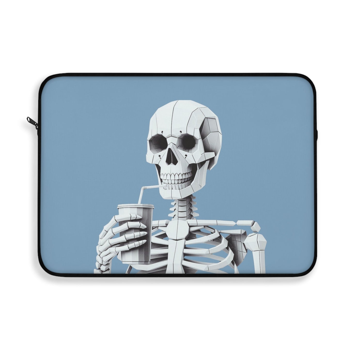 Skeletal Sipster Laptop Cover