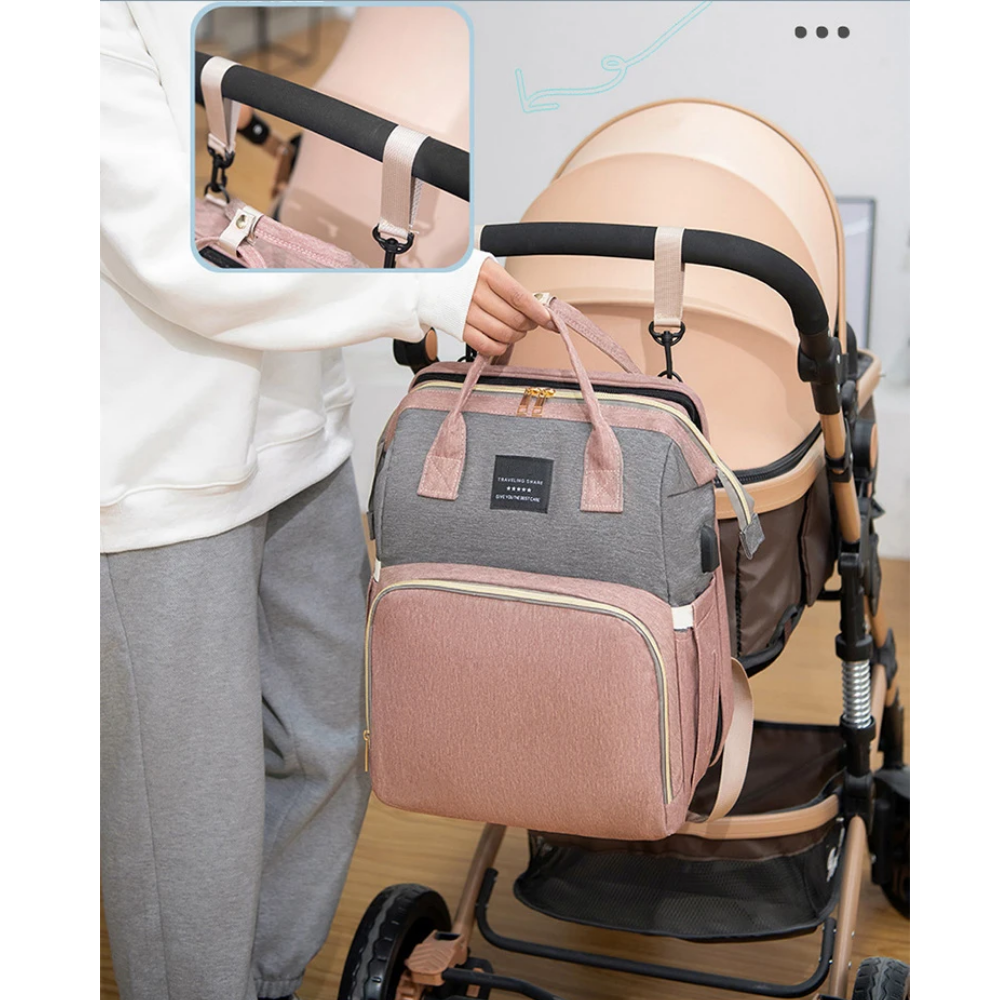Versatile Diaper Tote with Enhanced Play Mode