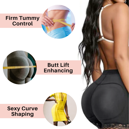 Beige Butt Lifting Padded Underwear