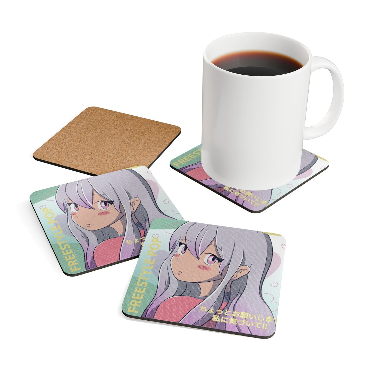 Set of Four Japanese Animation Coasters