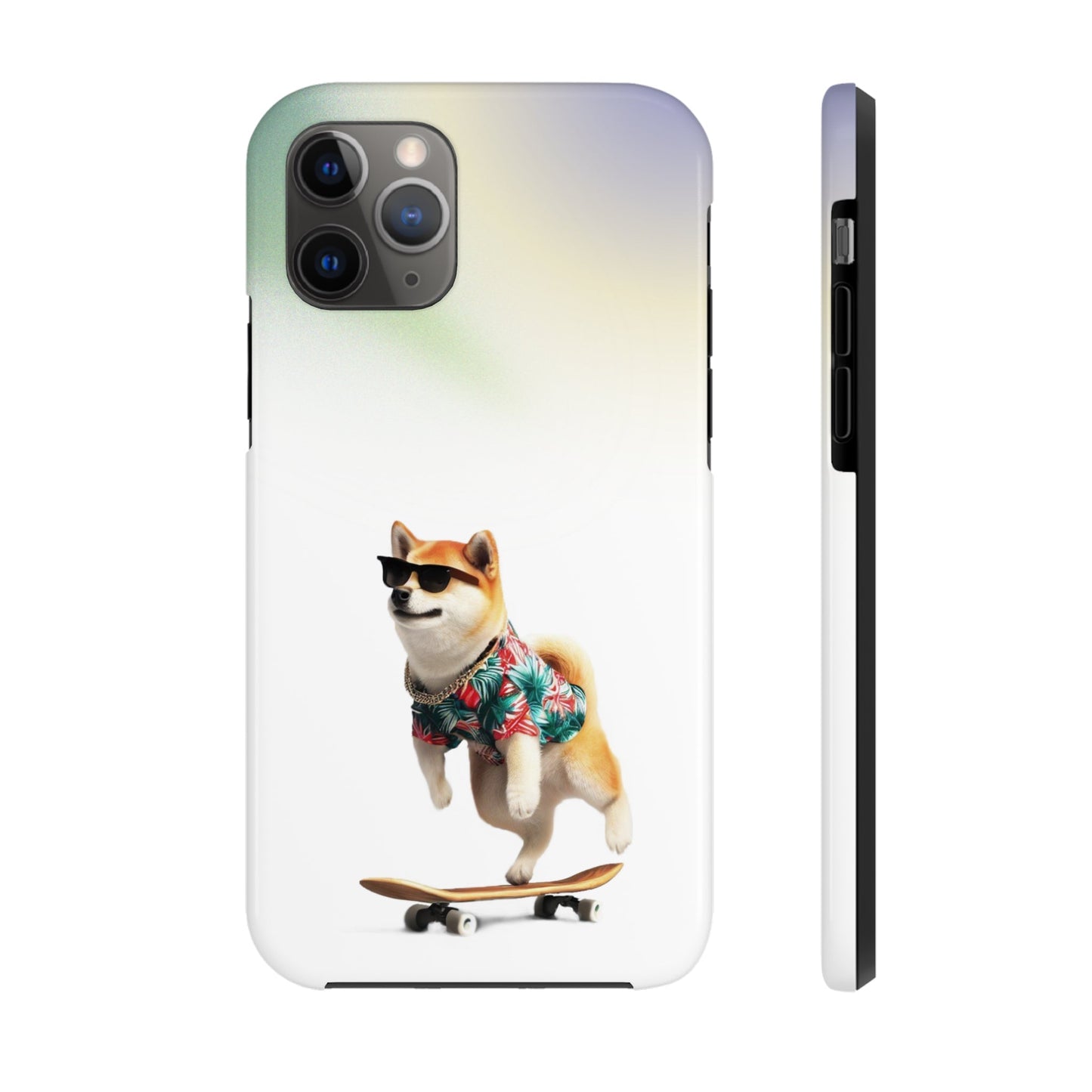 Gradient Touch Case for iPhone with Wireless Charging - Shiba Edition