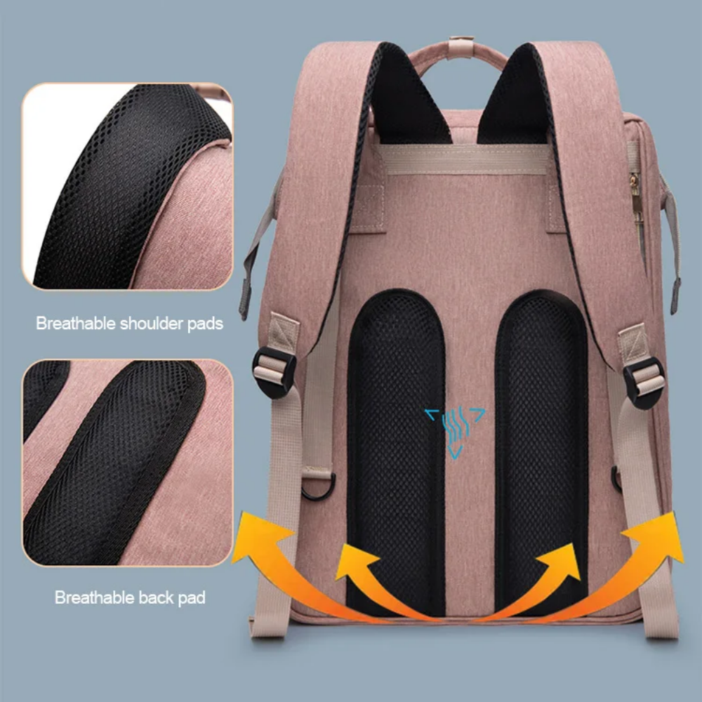 Versatile Diaper Tote with Enhanced Play Mode
