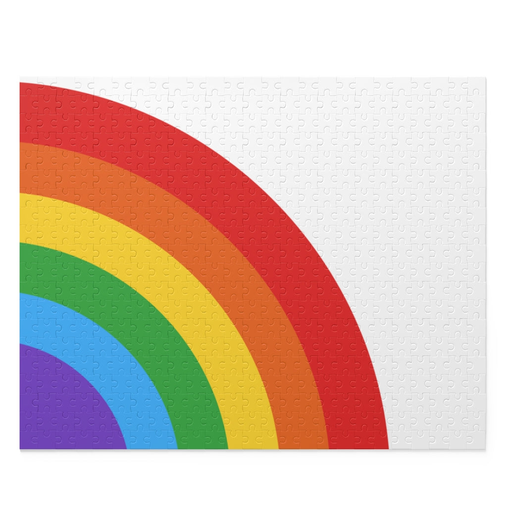 500-Piece Rainbow Art Jigsaw Puzzle: A Colorful Challenge