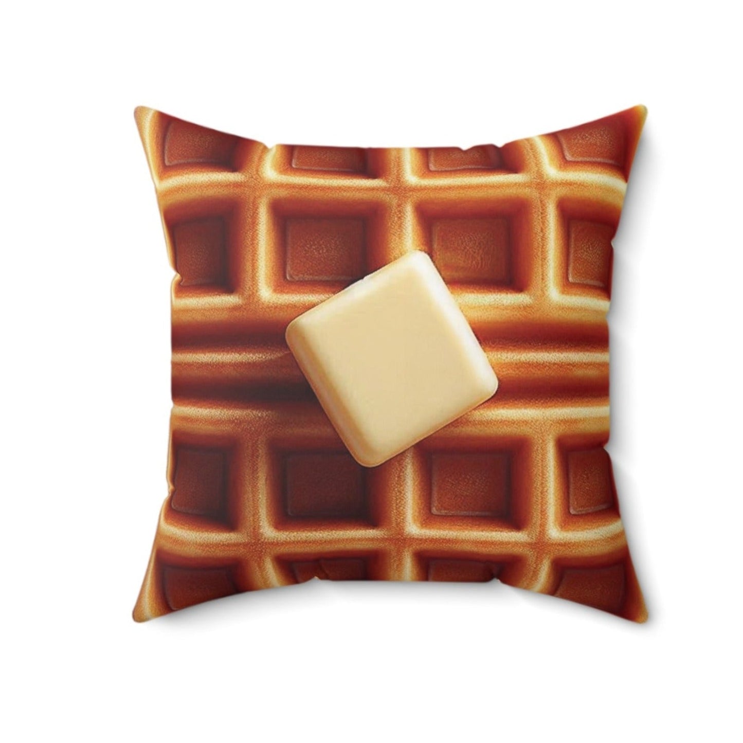 Waffle Bliss Square Pillow - 3 Sizes