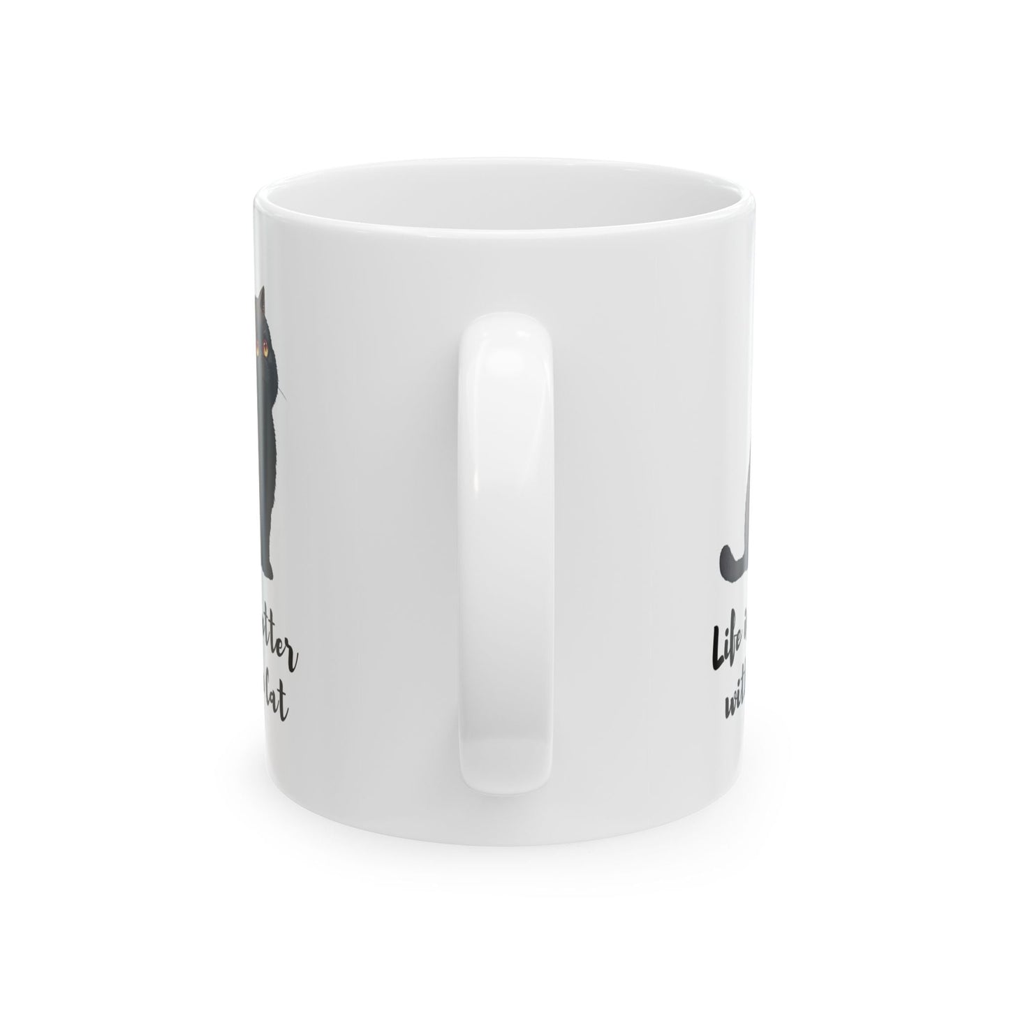 Life is Enhanced with a Feline Mug