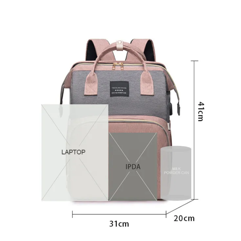 Versatile Diaper Tote with Enhanced Play Mode