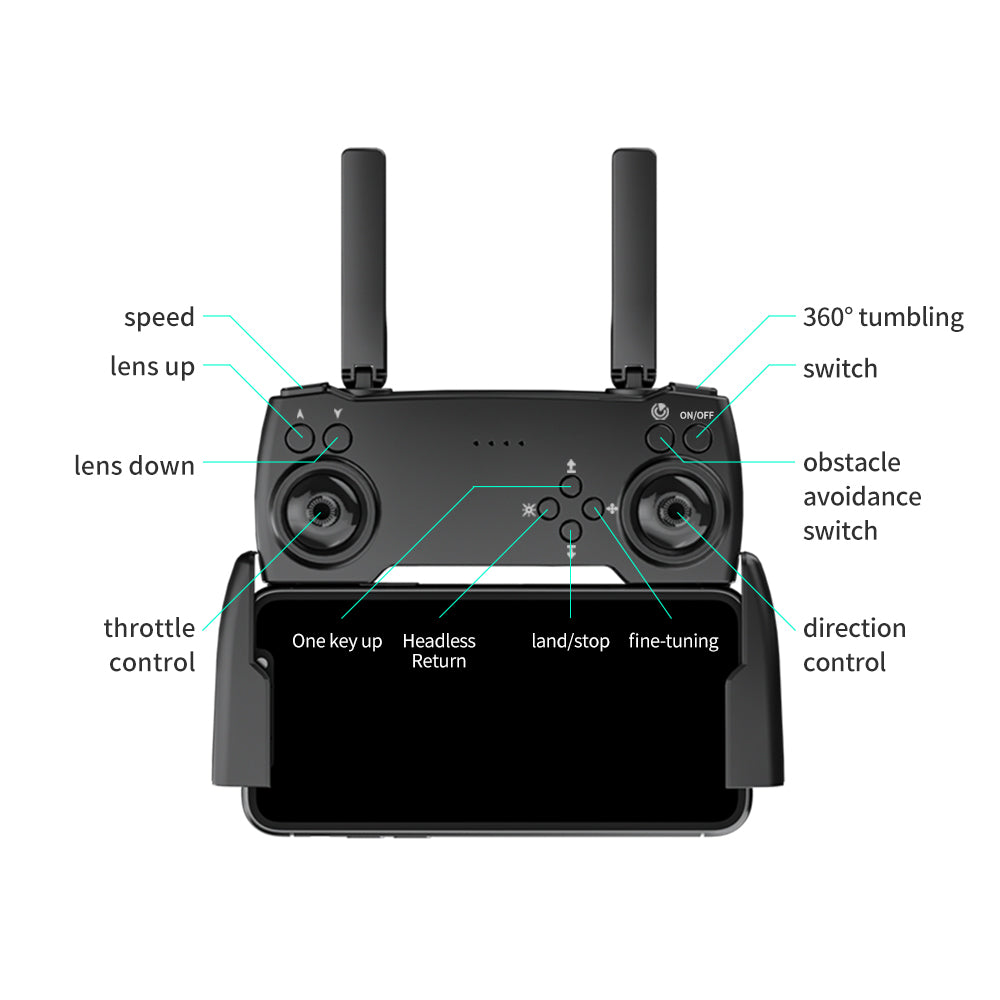 4 Way Anti Collision Smart Drone With Optical Flow - Ninja Dragon Phantom K PRO
