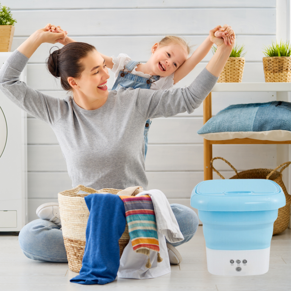 UV Sterilizing Portable Washing Machine for Efficient Space Utilization