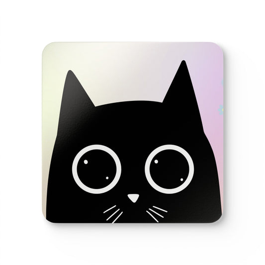 Adorable Feline Beverage Coaster Set (4 Pieces)