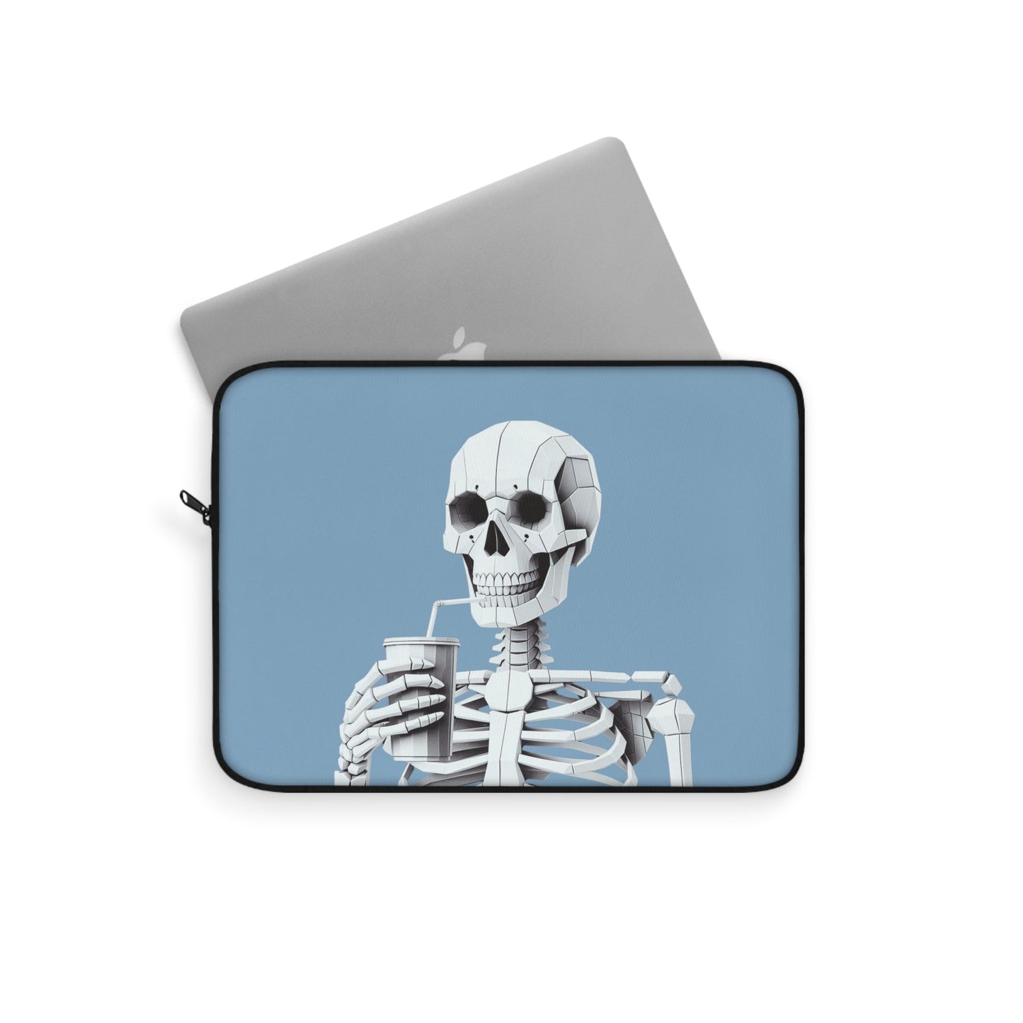 Skeletal Sipster Laptop Cover
