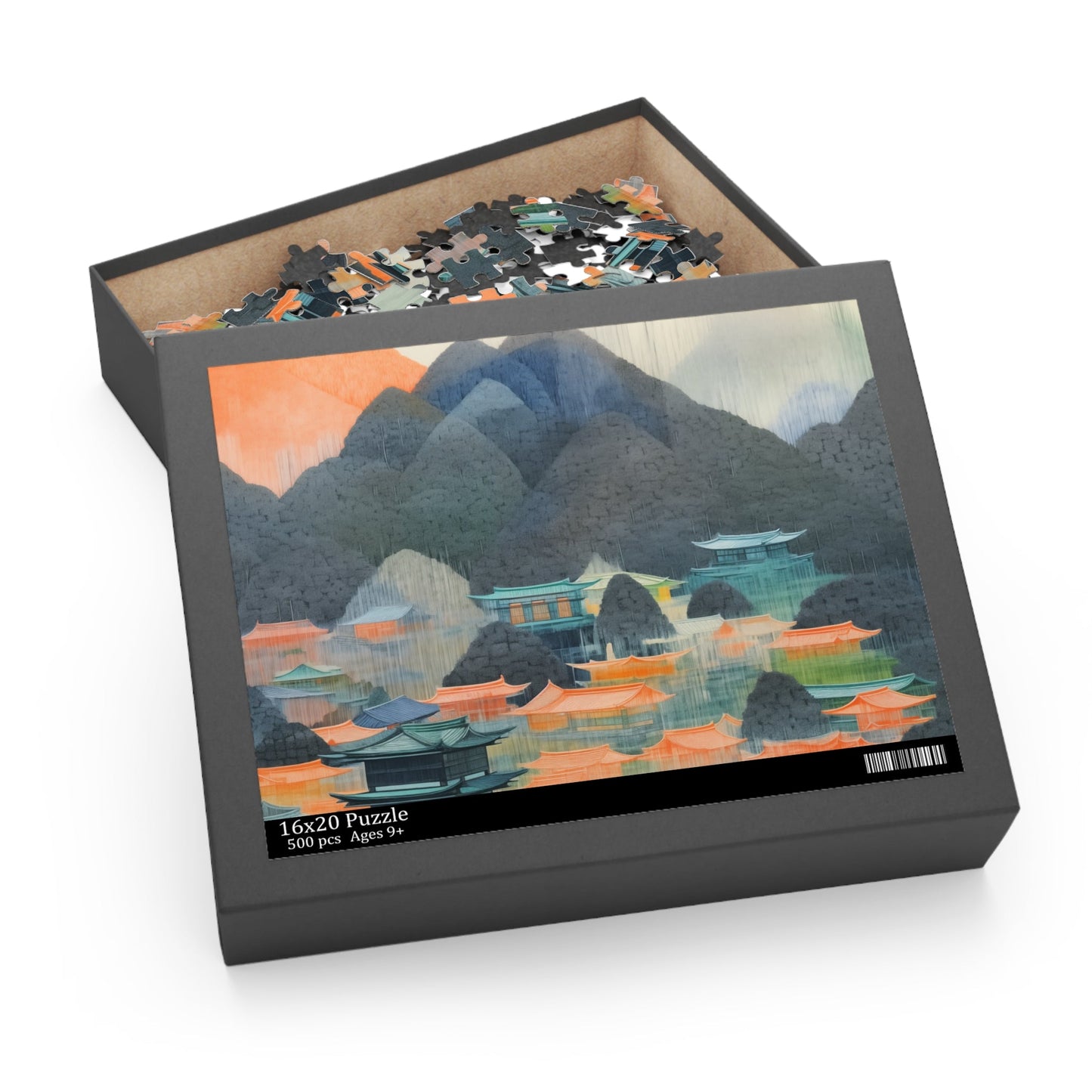 500-Piece Japanese Landscape Art Jigsaw Puzzle: Captivating Puzzle Featuring Japanese Scenery