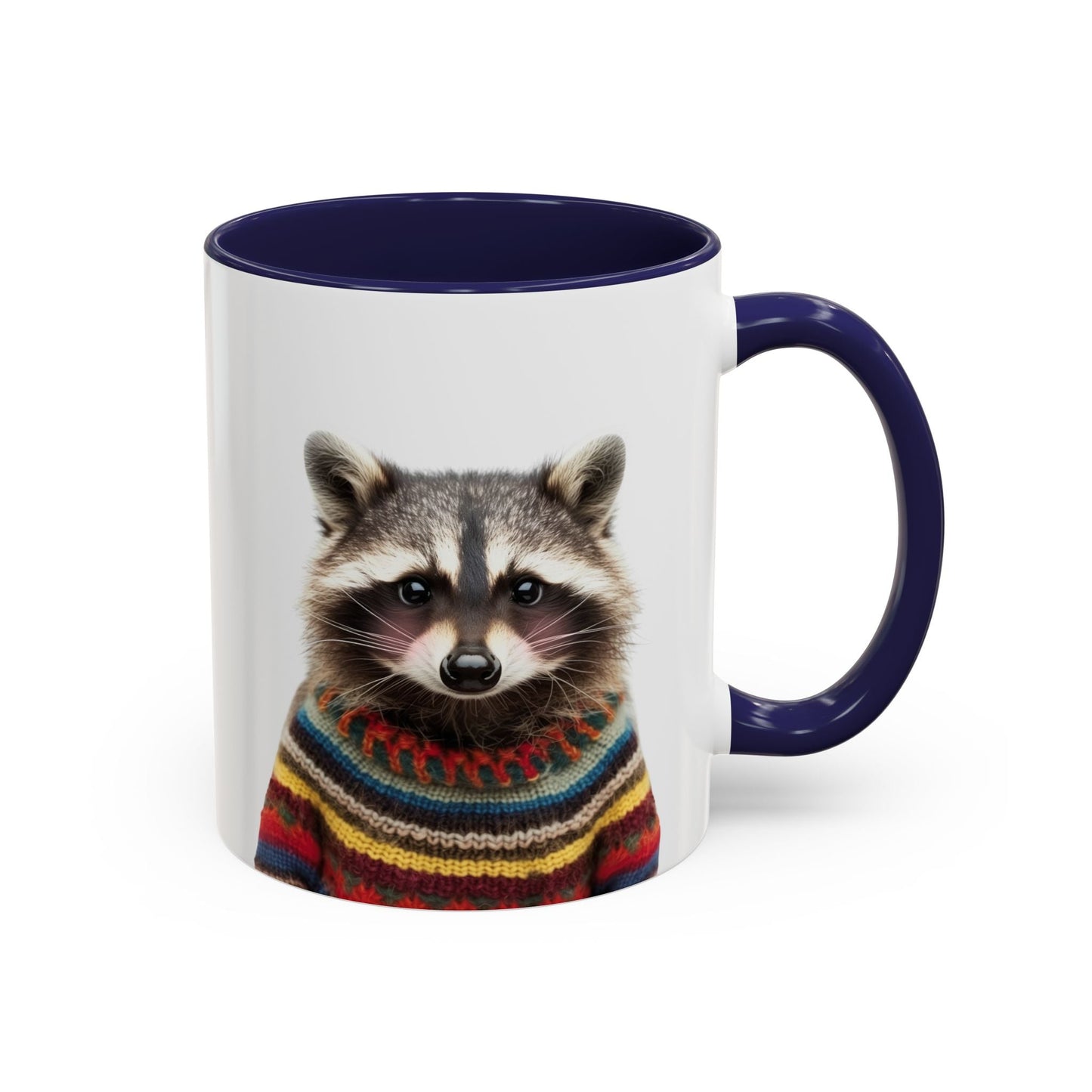 Sweater-Clad Raccoon Blush Coffee Tea Mug