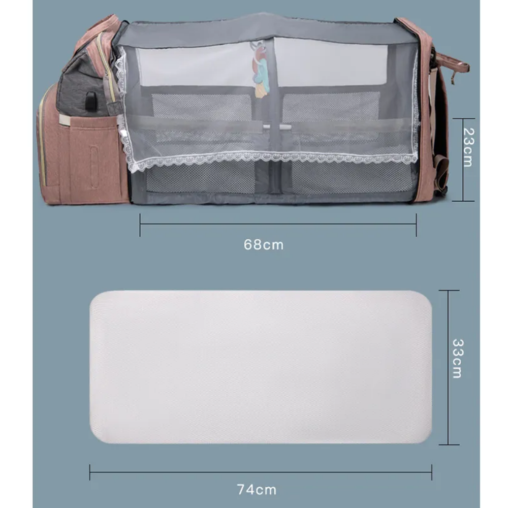 Versatile Diaper Tote with Enhanced Play Mode