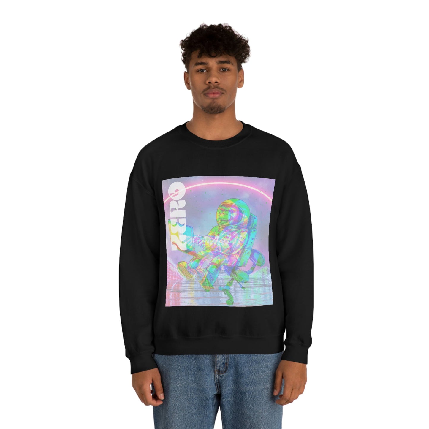 Space Monkey Graphic Sweatshirt for Men