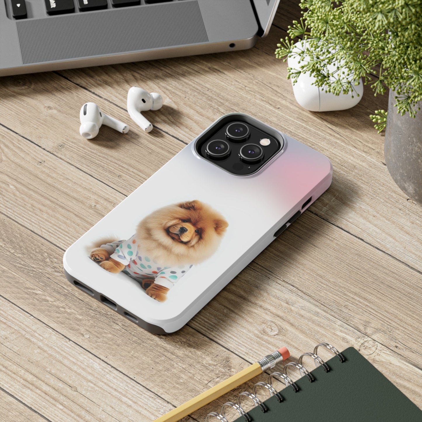 Wireless Charging Fluffy Chow Chow Dog iPhone Case - Retaining the Essence of the Product with a Fresh Twist