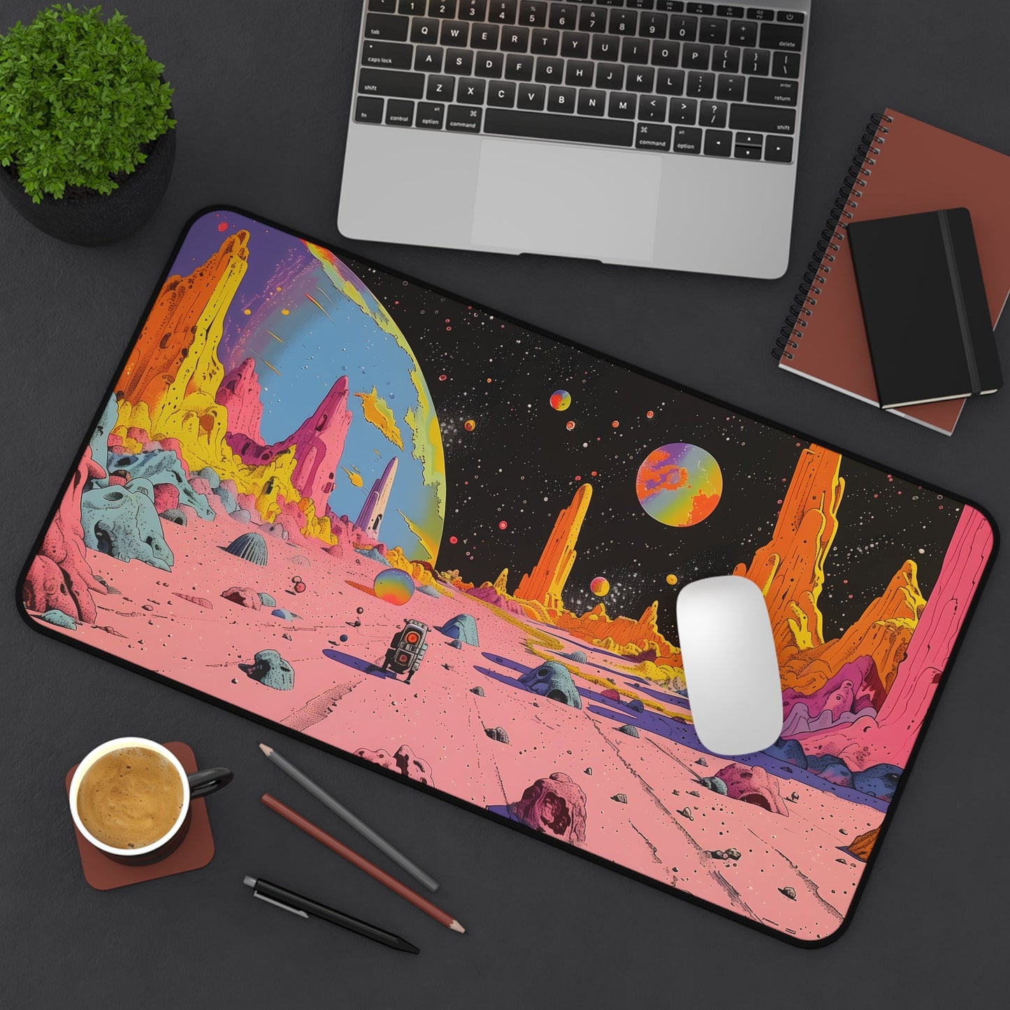 Large Retro Space Robo Mouse Pad - Available in 2 Sizes