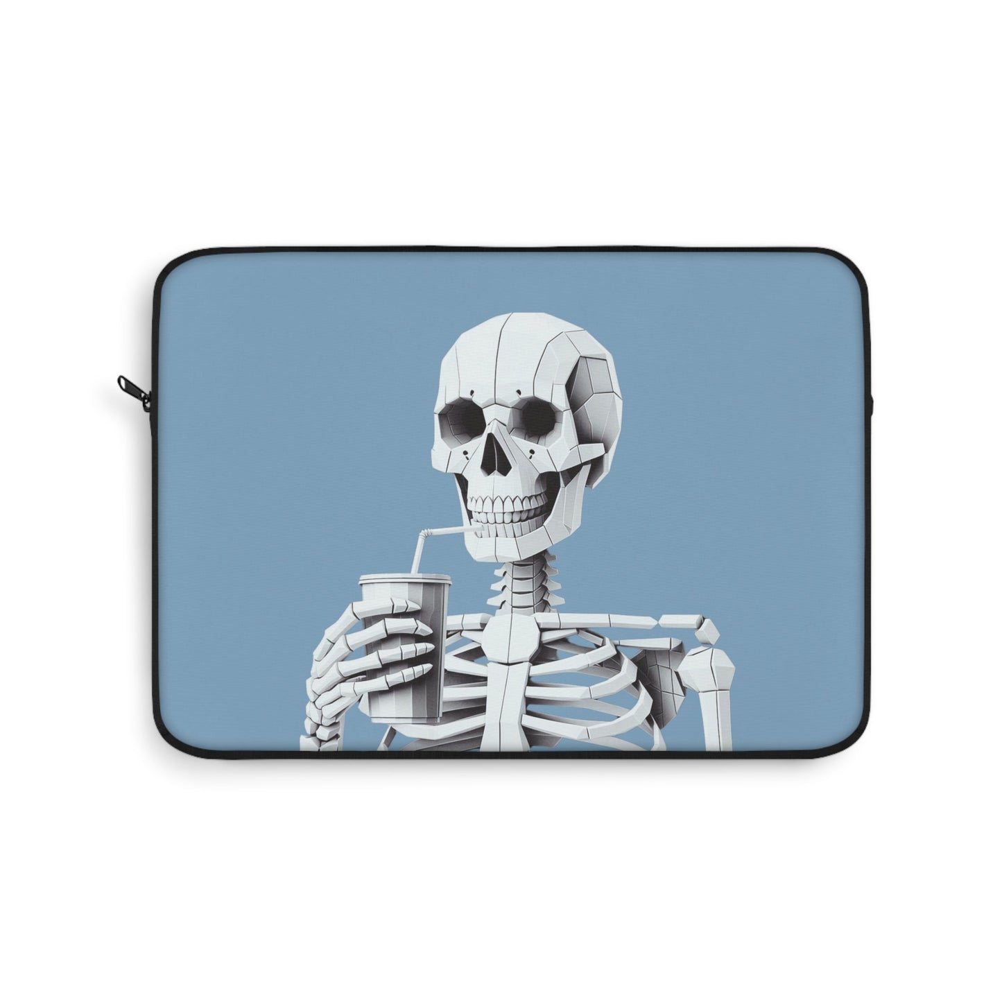 Skeletal Sipster Laptop Cover