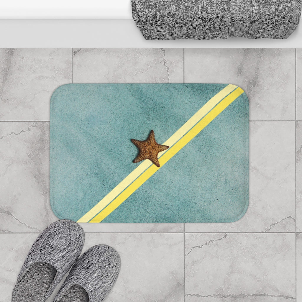 Beach Starfish Abstract Bath Mat - Stylish Home Decor