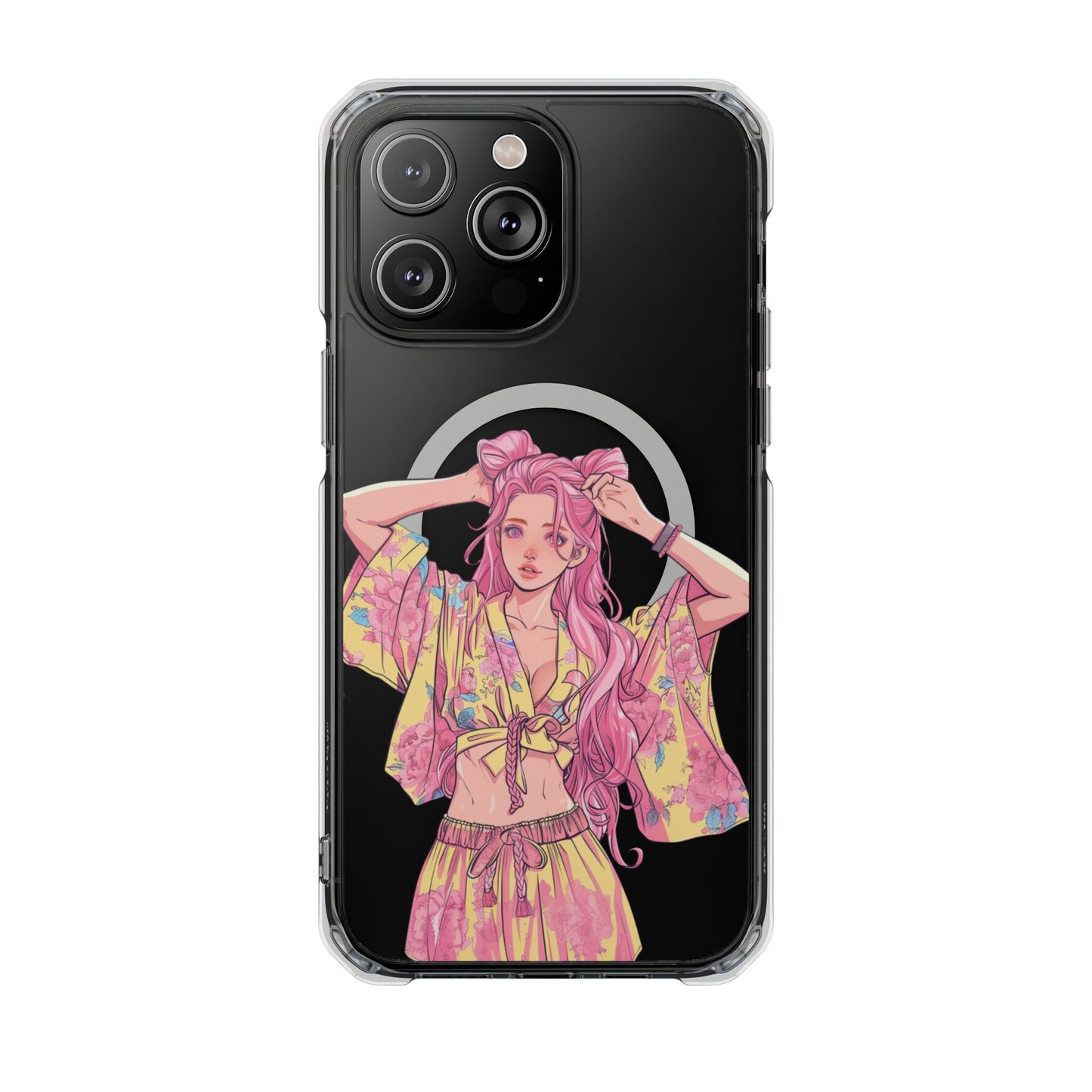 Anime Girl Magnetic Case for iPhone - A Case That Showcases the Charm of Anime on Your iPhone