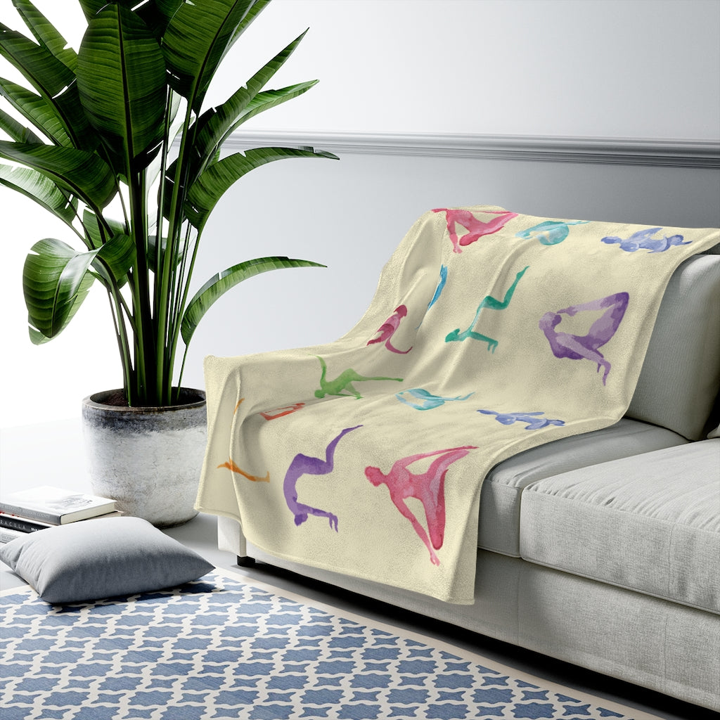 Velveteen Plush Blanket for Yoga Haven