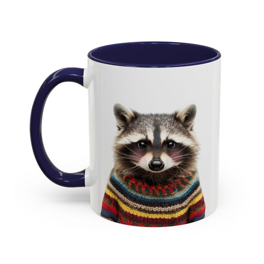 Sweater-Clad Raccoon Blush Coffee Tea Mug