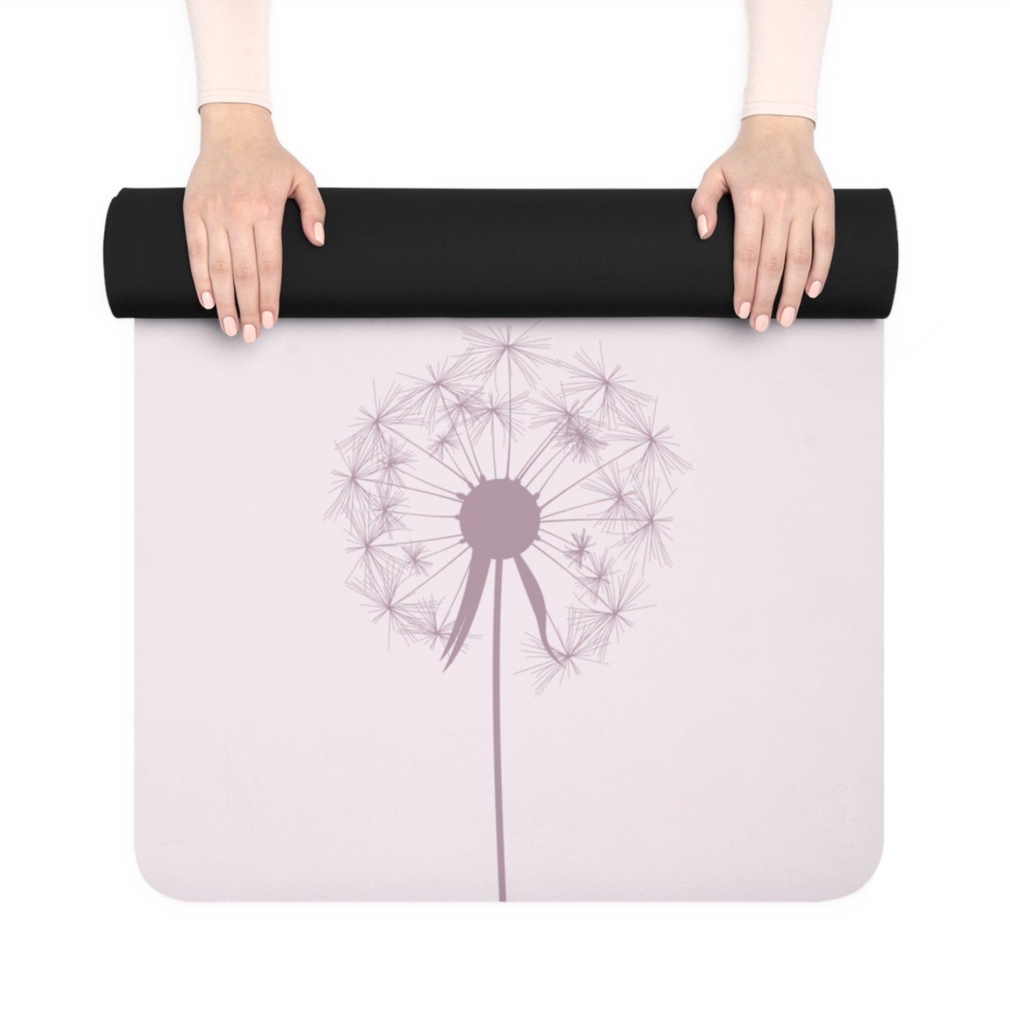 Yoga Mat with Summer Dandelion Design