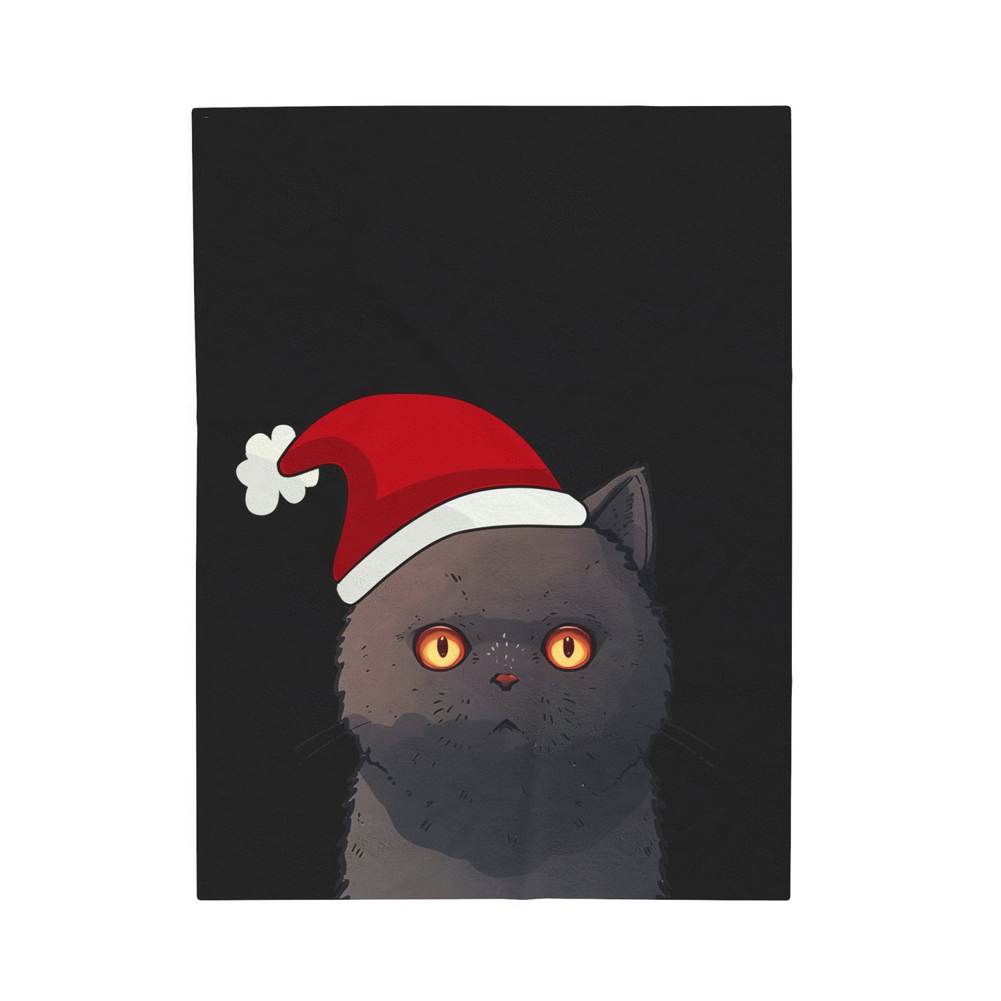 Black Cat Plush Throw Blanket for the Holiday Season