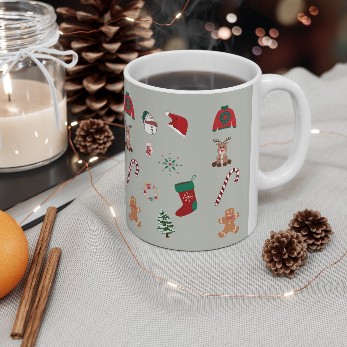 Mug for Festive Ornaments