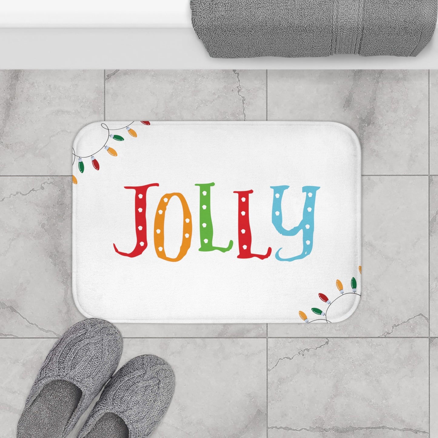 Vibrant Cheerful Bath Rug