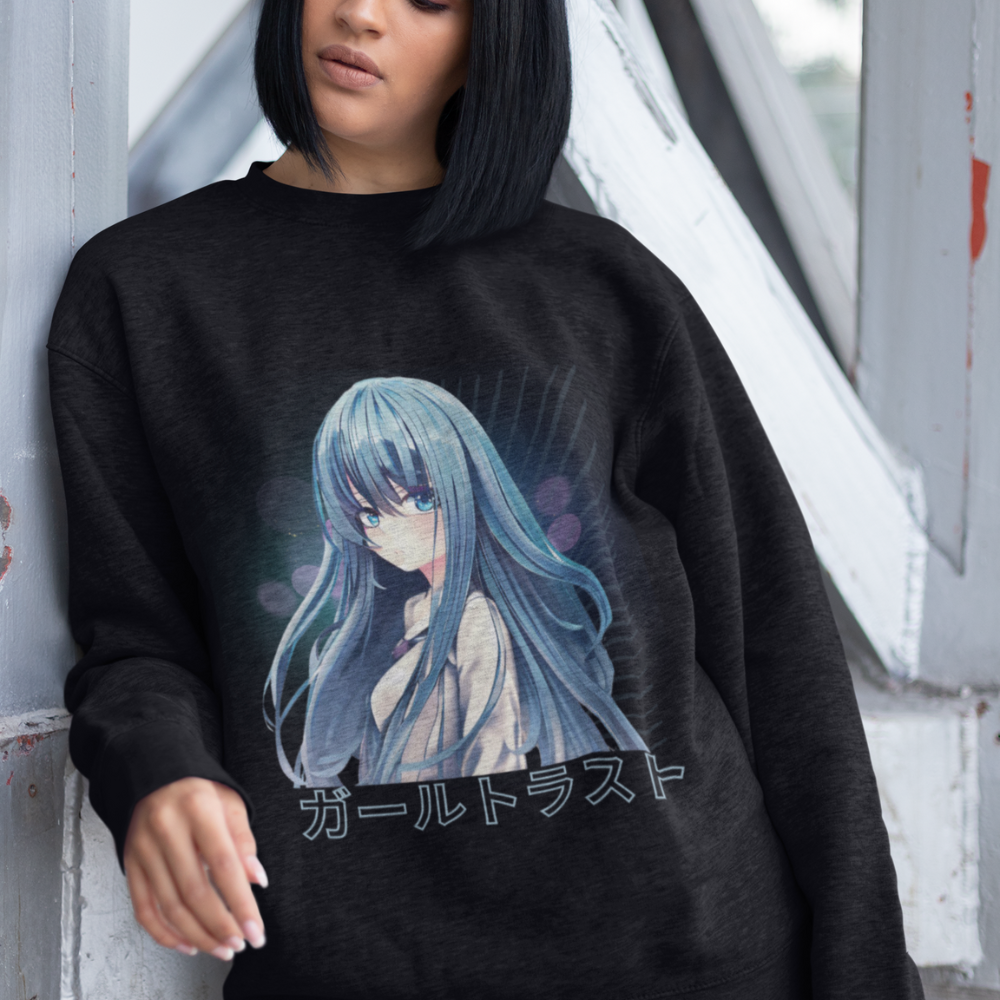 Anime Blue Hair Sweater
