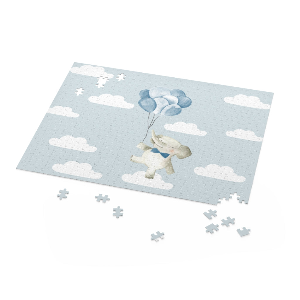 Floating in the Clouds Jigsaw Puzzle - 500-Piece Baby Elephant