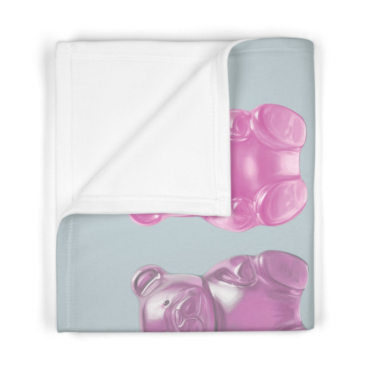 Soft Fleece Baby Blanket in the Shape of a Gummy Bear