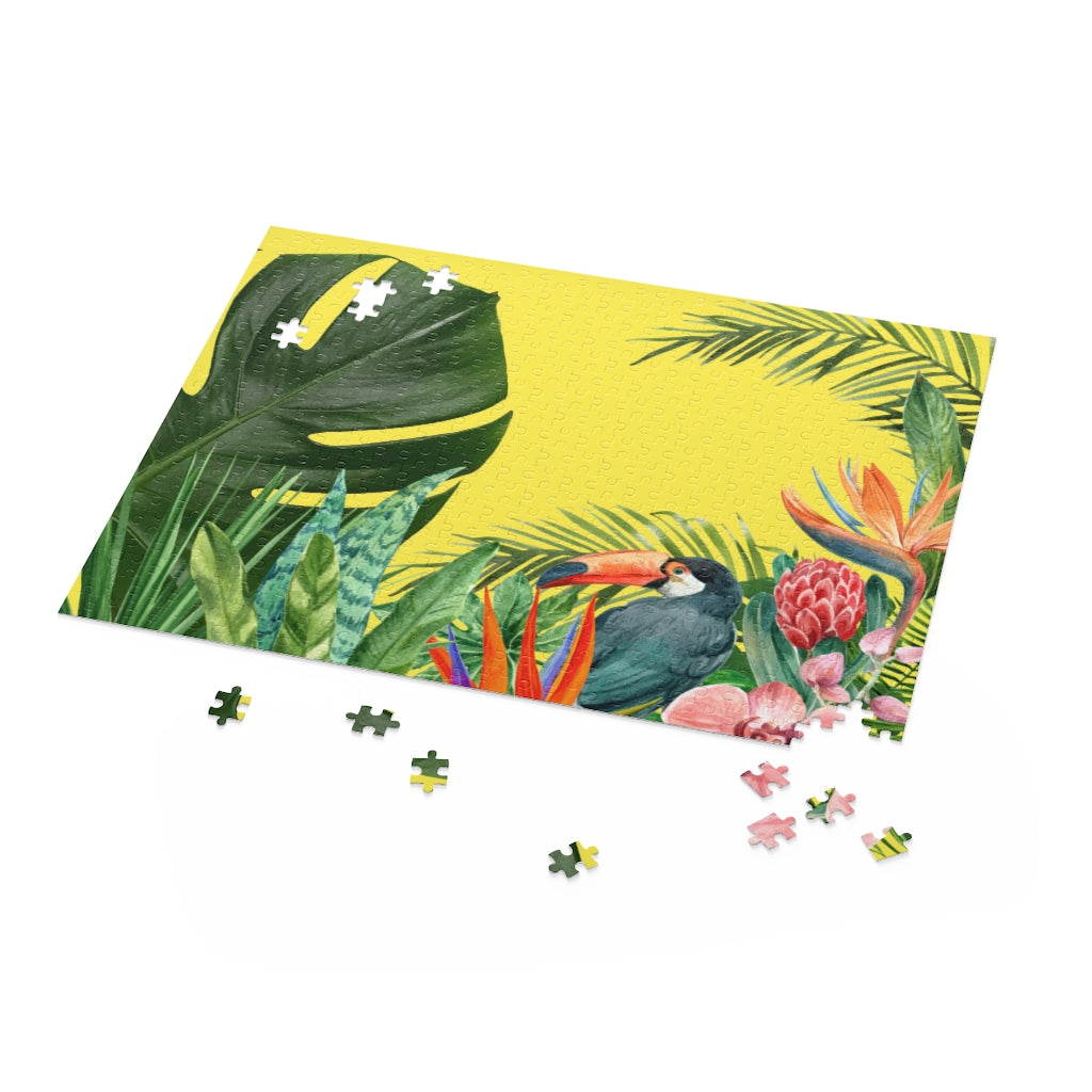 500-Piece Tropical Toucan Jigsaw Puzzle: A Distinct and Clear Core Description