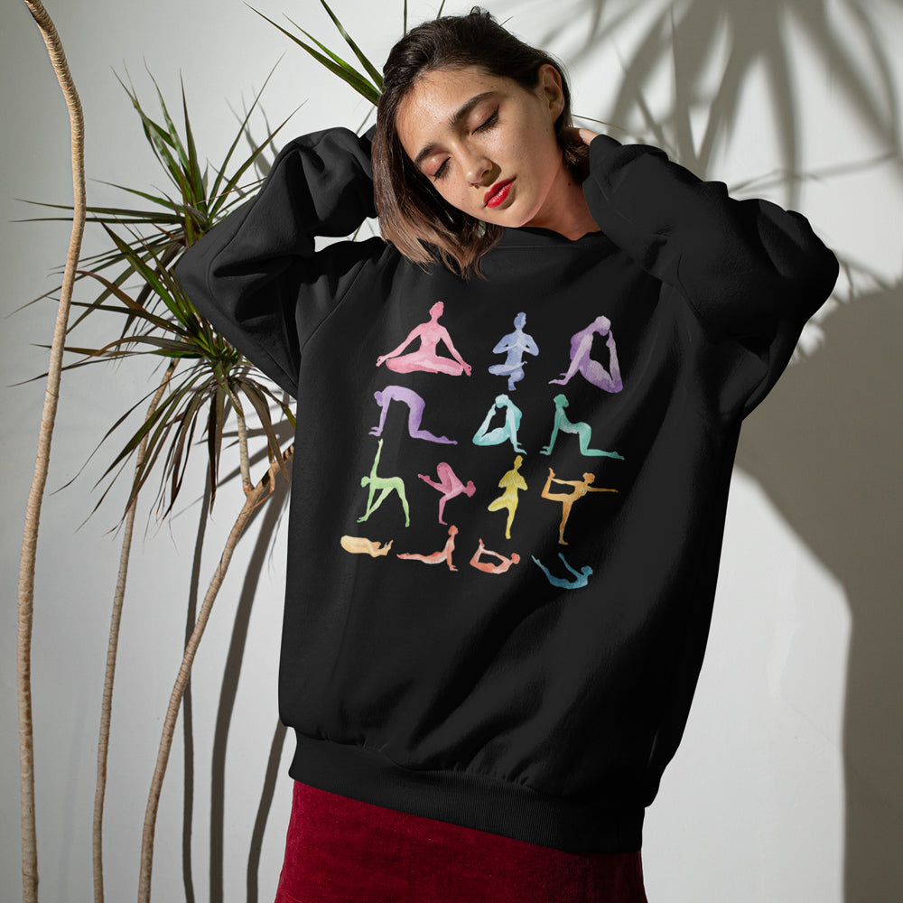 Yoga-Inspired Pullover Sweatshirt