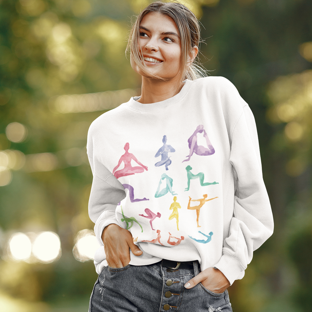Yoga-Inspired Pullover Sweatshirt
