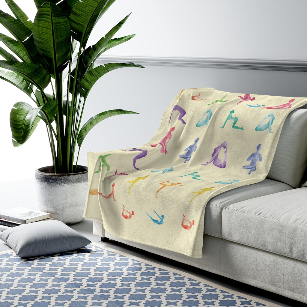 Velveteen Plush Blanket for Yoga Haven